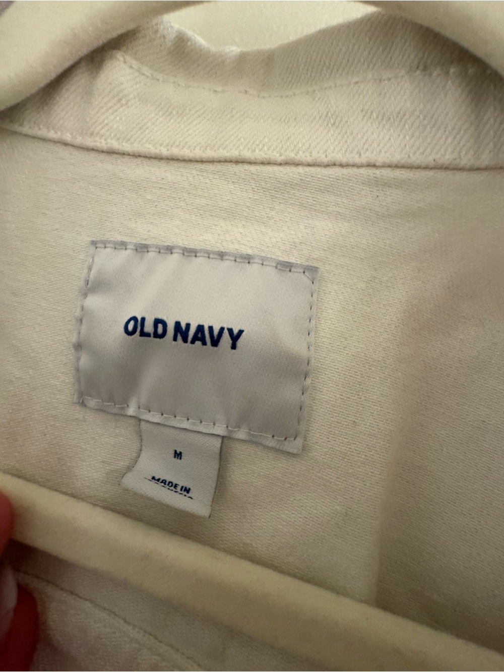 Old Navy White Denim Jacket - Picture 3 of 3